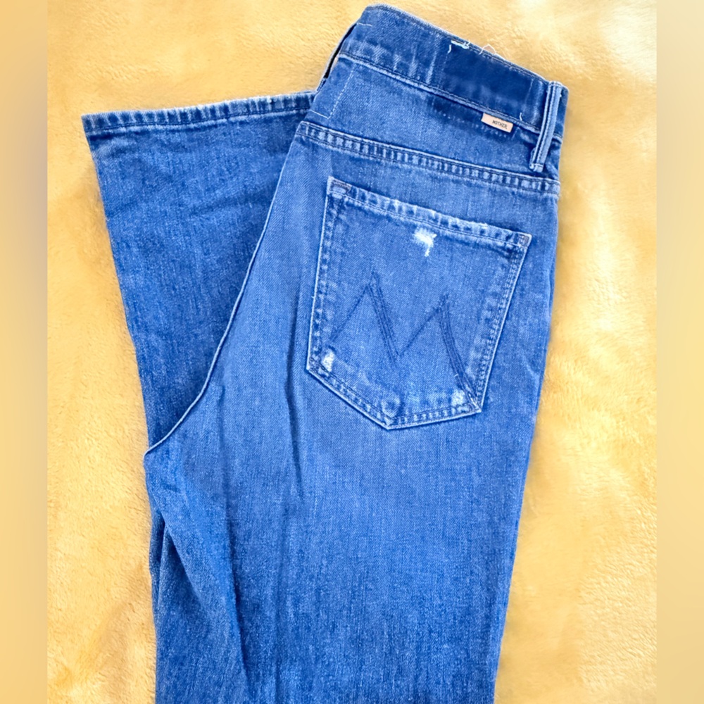 MOTHER SUPERIOR High Waisted Smokin’ Double Ankle in Broken Record - sz 31 EUC